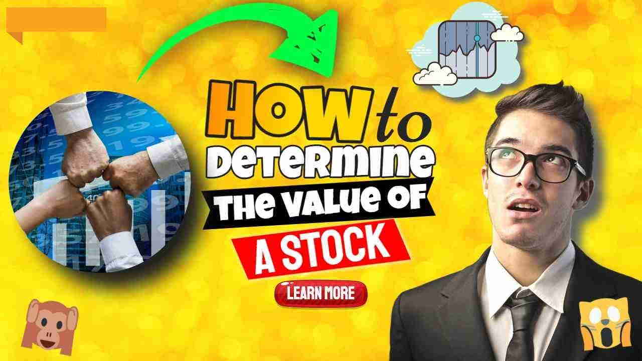Image text: "How to determine the value of a stock".