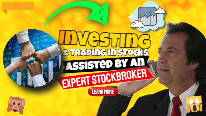 Image text: "Investing and trading in stocks".