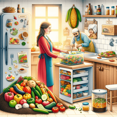 An image graphic illustrating Reducing Food Waste: Lower Your Environmental Impact.