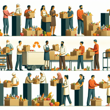 An image graphic illustrating how to Donate Surplus Food - A Food Waste Solution: A Guide to Food Banks and Charities.