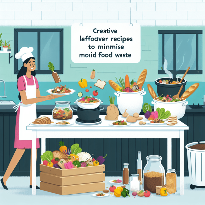 An image graphic illustrating Creative Leftover Recipes to Minimise Food Waste