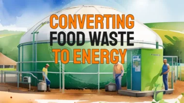 Converting food waste to energy thumbnail image.