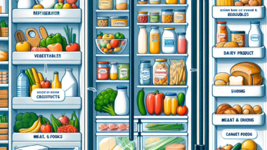 An image graphic illustrating the Best Food Storage Practices to Minimise Waste.