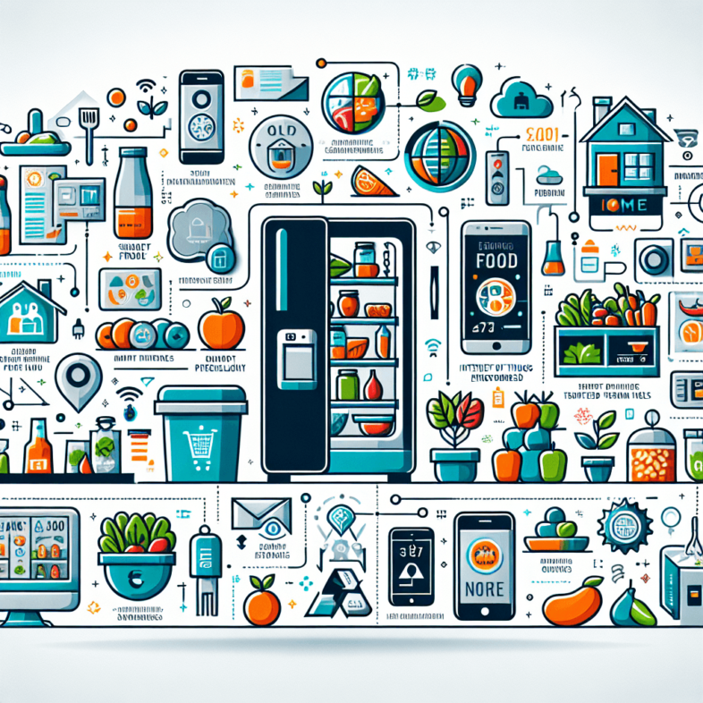 An image graphic illustrating Food Waste Policy: Tech Solutions for Reducing Food Waste at Home.