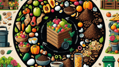 An image graphic illustrating Recycling Food Waste: Methods and Benefits