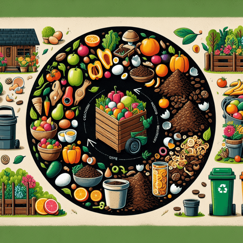 An image graphic illustrating Recycling Food Waste: Methods and Benefits